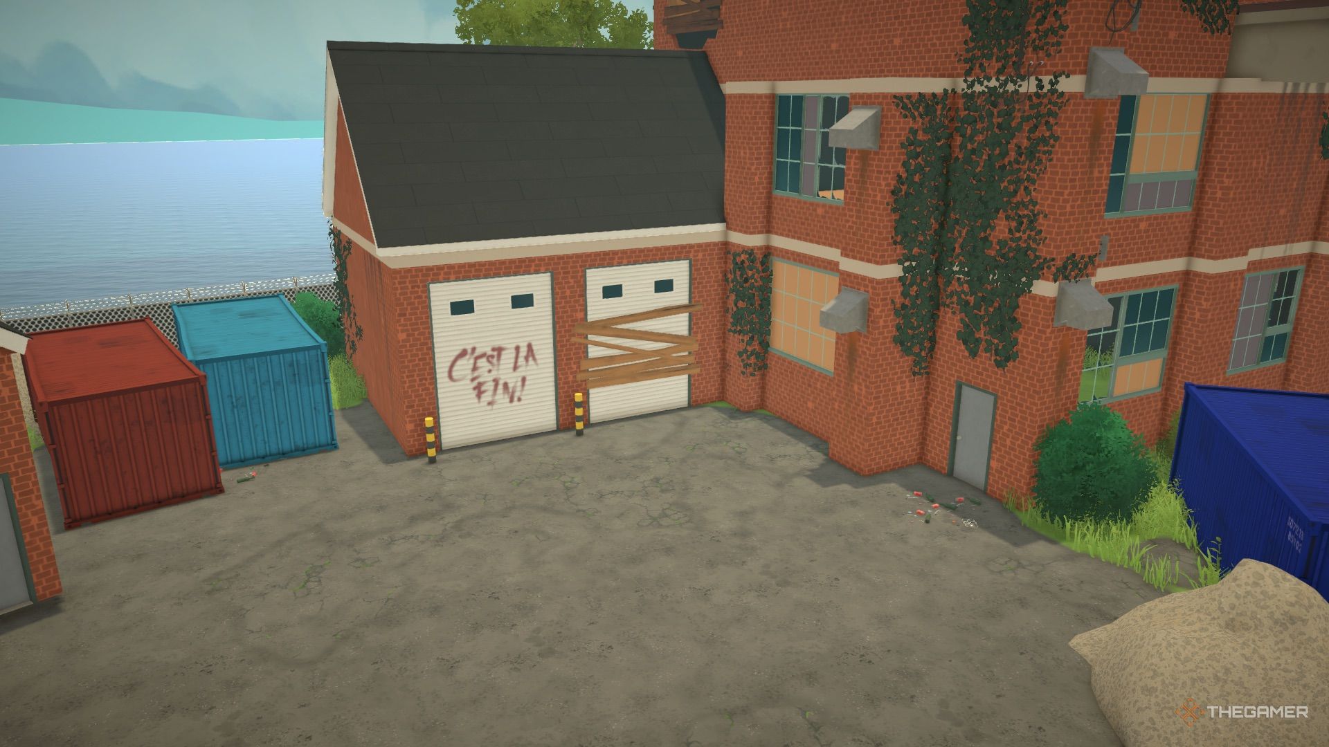 Ominous graffiti in Industrial district